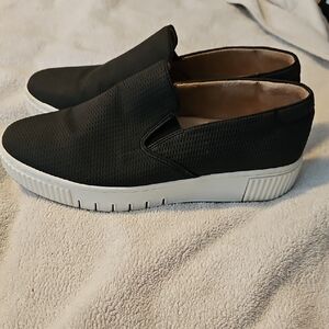 Black Slip-On Womens Shoes
